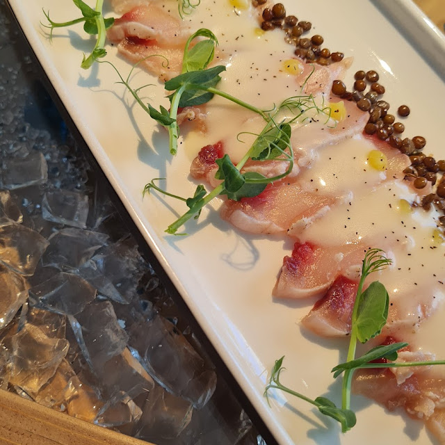 Fresh Fish Carpaccio Beurre Blanc And Apple