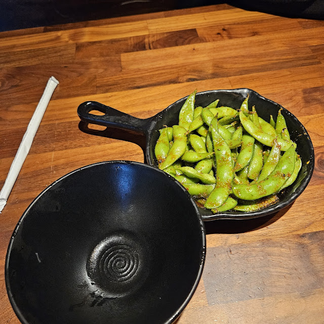 Spicy Garlic Edamame
