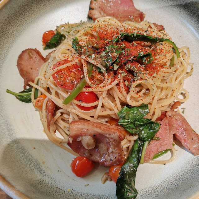 Smoked Duck Aglio Olio
