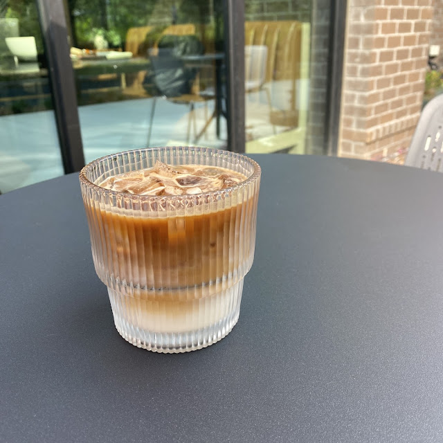 Wussy Popper Jalapeño Syrup over Iced Capp