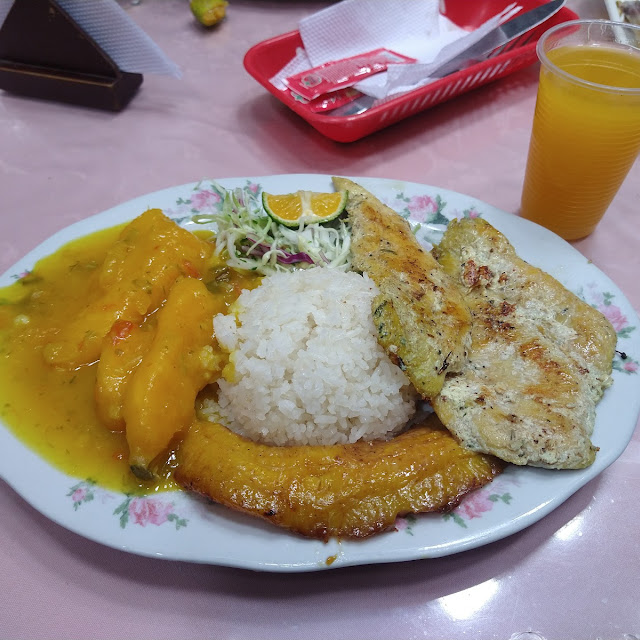 Filete de Pollo Asado Con Yuca Sudada Y Ensalada