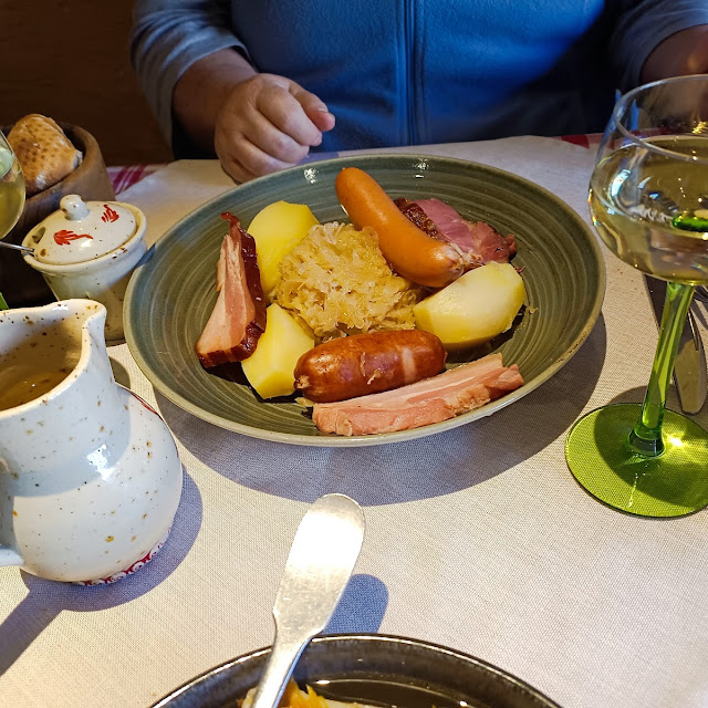 Traditional Sauerkraut with 5 Different Kinds of Meat and Sausages
