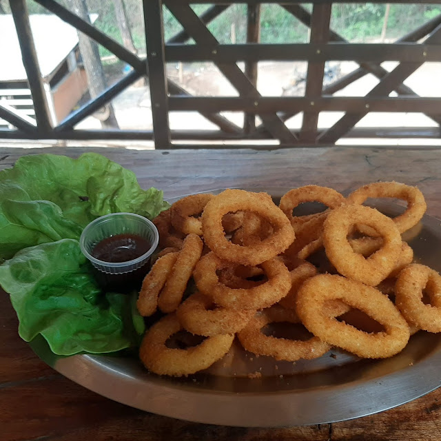 Anéis de Cebola Com Barbecue