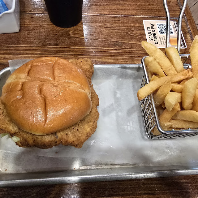Chicken Fried Steak Sandwich with Fries
