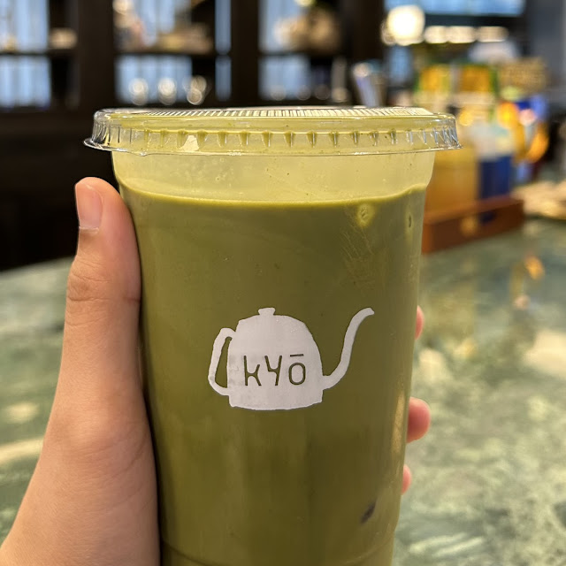 Iced Matcha Latte with Almond Milk