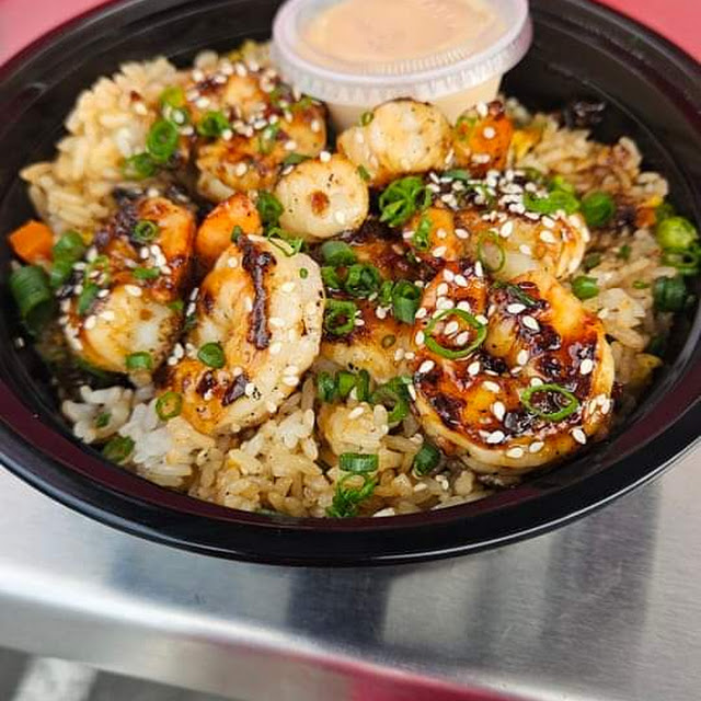 Teppanyaki Shrimp w Fried Rice
