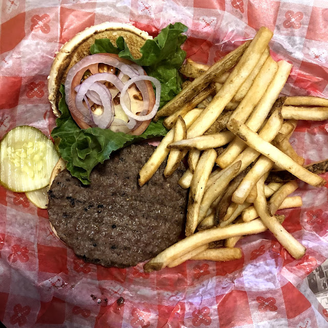 Plain Double Cheeseburger with Fries