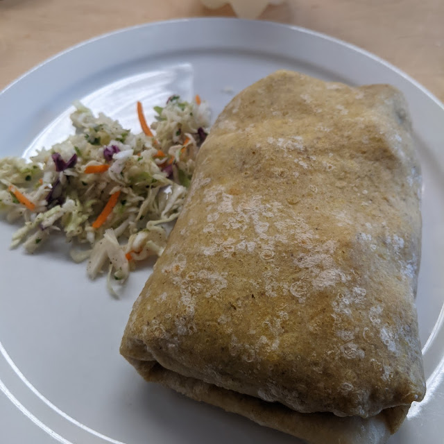 Chicken Roti with Coleslaw