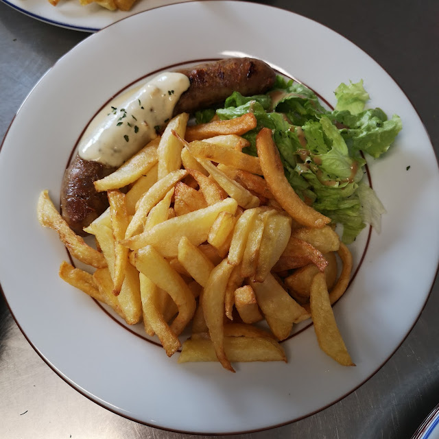 Saucisse Frites Maison Sauce Moutarde Maison