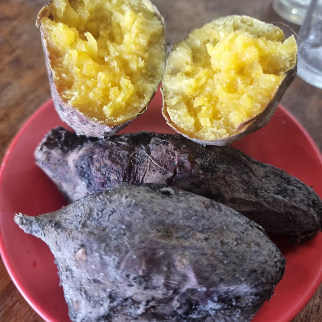 Salt Baked Sweet Potatoes