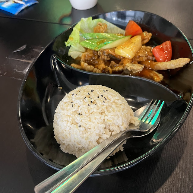 Sweet and Sour Mushroom with Rice