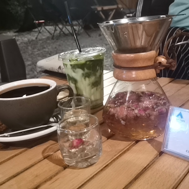 Rose Tea Americano Matcha Latte