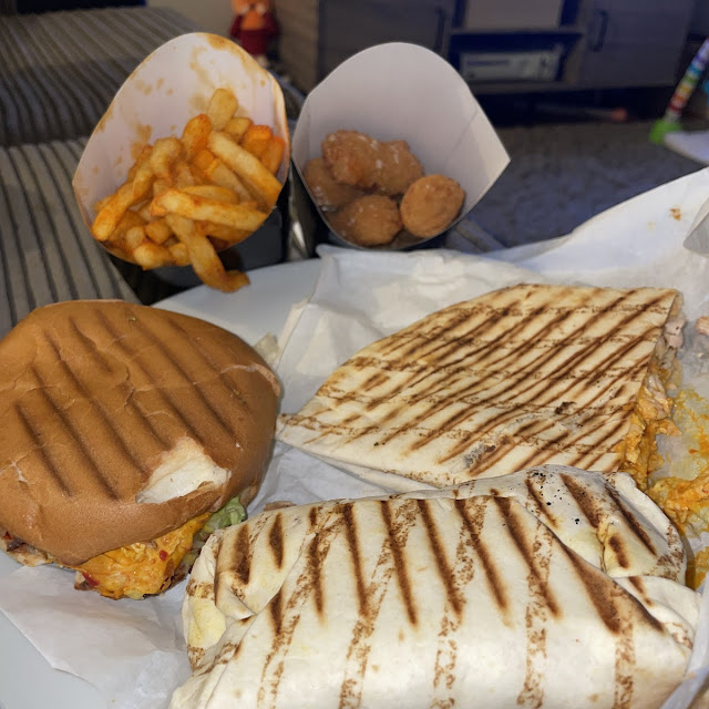 Chicken Burger Burrito Macaroni Bites Quesadilla