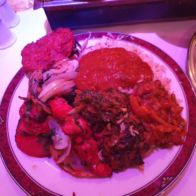 Pilau Rice and Onion Bhaji