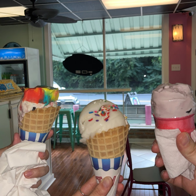 Raspberry Rhubarb Lemon Italian Ice and Superman Kitty Kitty Bang Bang