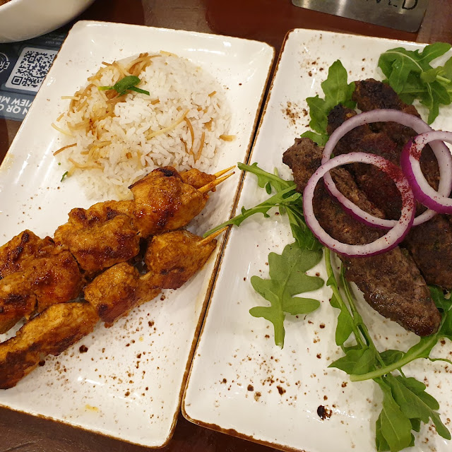 Chicken Skewers & Lamb Kafta