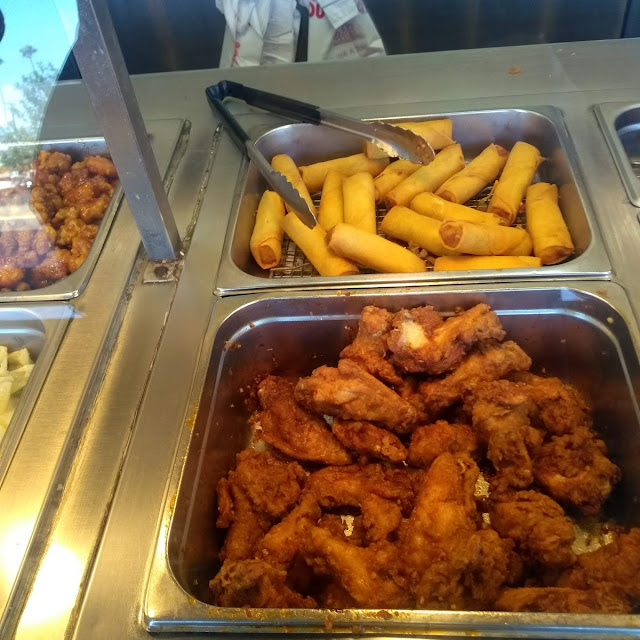 Fried Wings and Egg Rolls