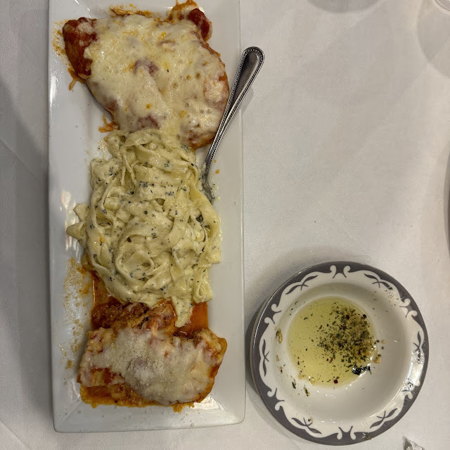 Chicken Parmigiana Fettuccine Alfredo and Lasagna