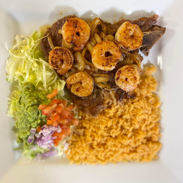 Tibone Steak and Shrimp