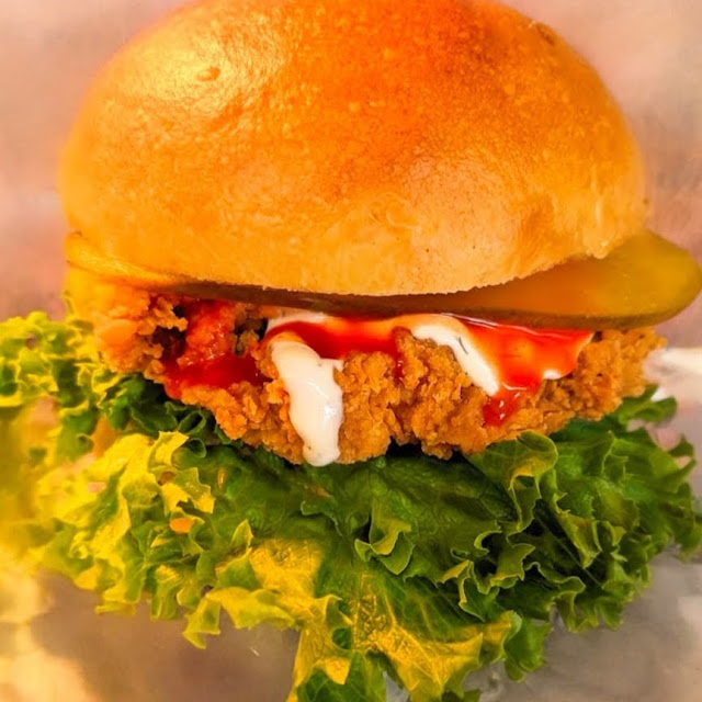 Crispy Buffalo Chicken Sandwich with Fresh Cut Fries