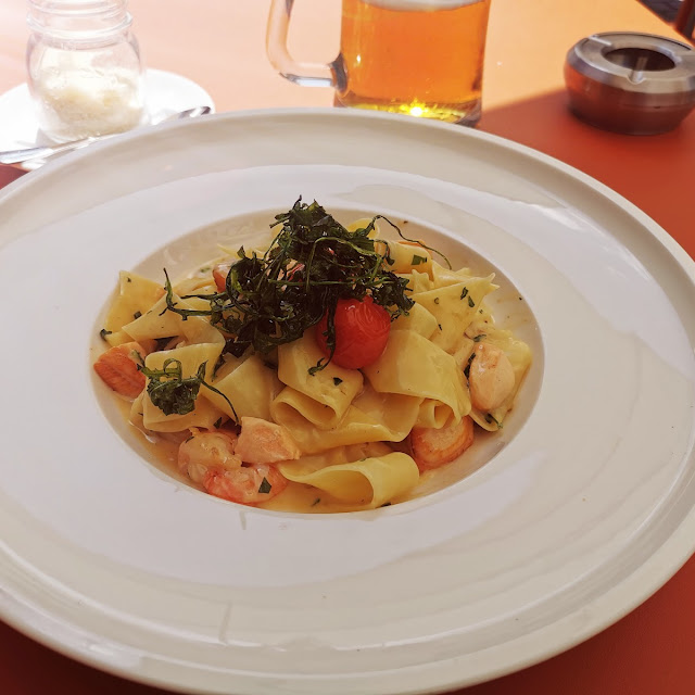 Pappardelle with Salmon and Shrimp