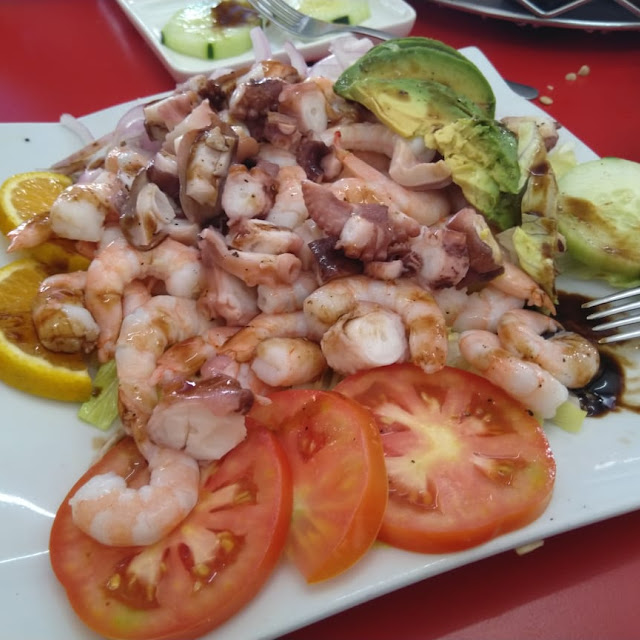 Botana Mediana de Camarón Con Pulpo