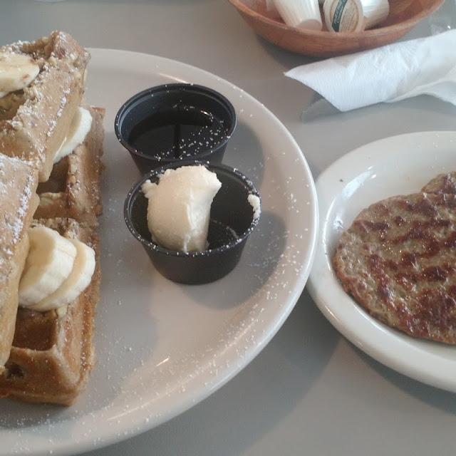 Bananna Nut Stuffed Waffle