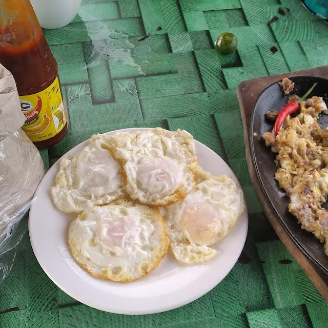 Pork Sisig and Fried Eggs
