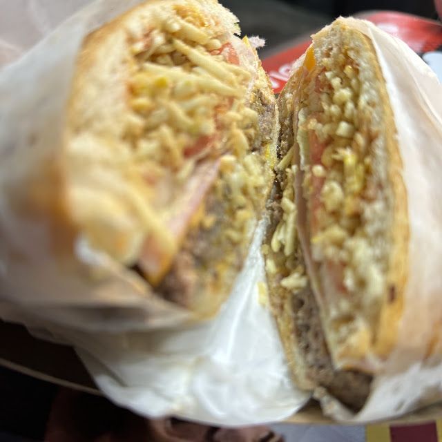 Shredded Beef Hamburger with Everything