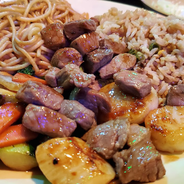 Lunch Teriyaki Scallops and Steak