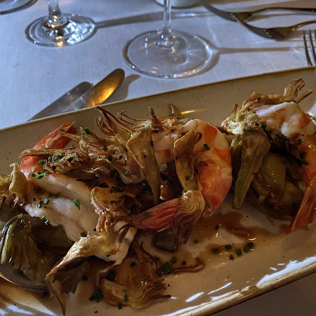 Artichokes and Prawns