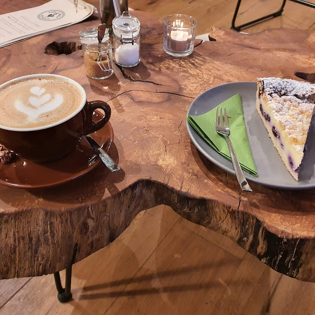 Cappuccino Blaubeerkuchen