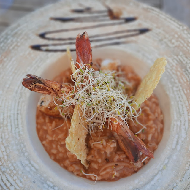 Risotto de Gambas Tuile de Parmesan