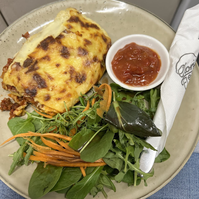 Lasagna and Salad