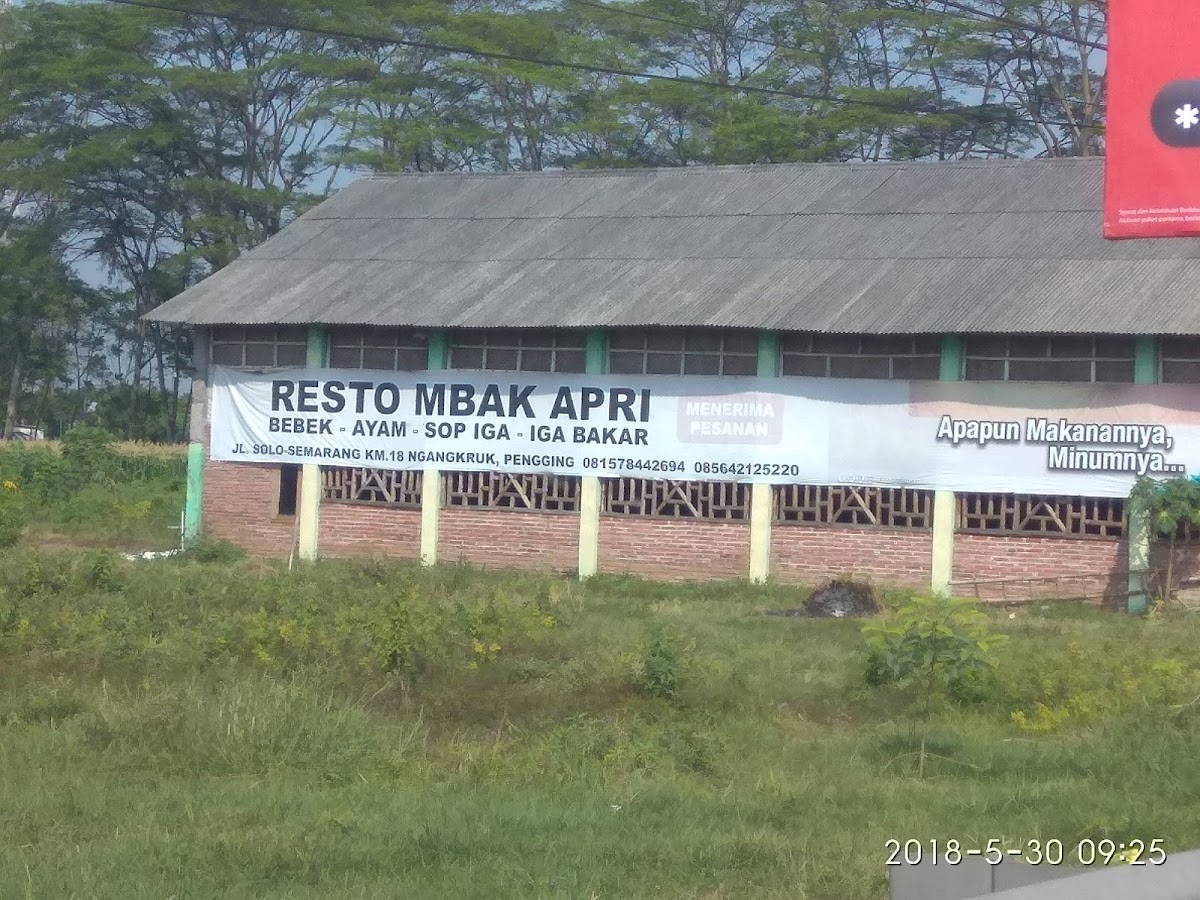 Traditional Java Menu Mbak Apri