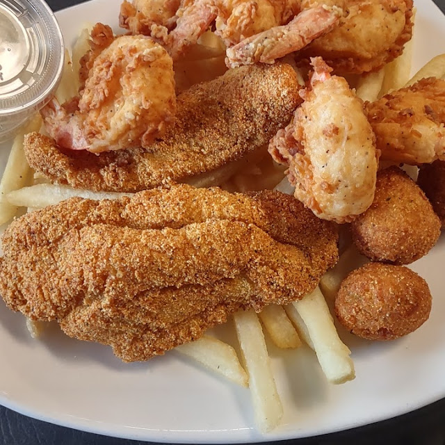 The Fish Is Shrimp Platter