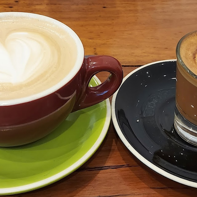 Latte and Strong Piccolo