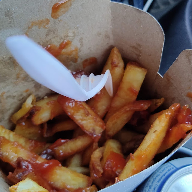 Just Med Fries with Salt Bit of Ketchup