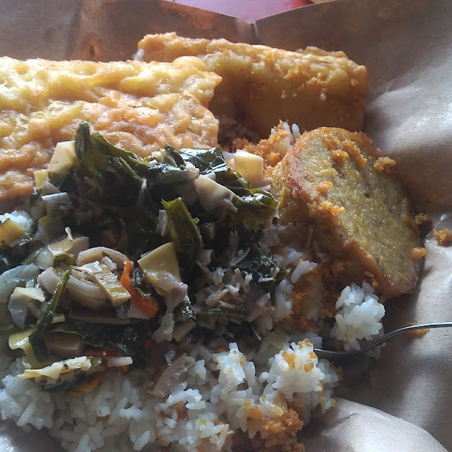 Nasi Sayur Lodeh Jantung Pisang