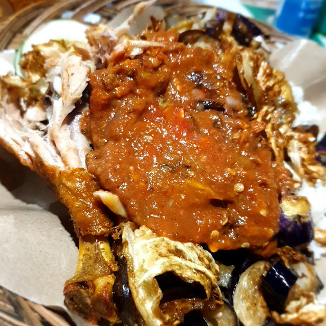 Ayam Paha L Telur Terong Kobis Goreng Sambal Trasi Tomat