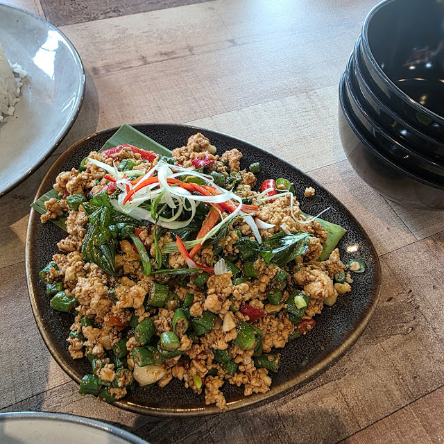 Stired Fried Basil Leaves