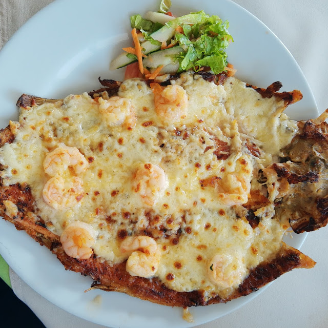 Trucha Gratinada Con Camarones