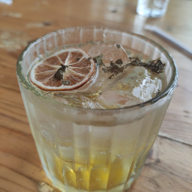 Minty Peach Soda