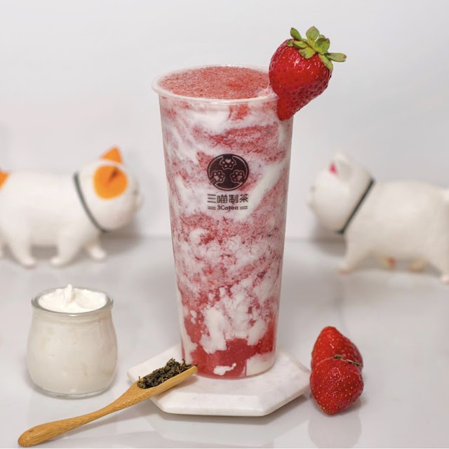 Rose Oolong Tea with Cheese Mousse