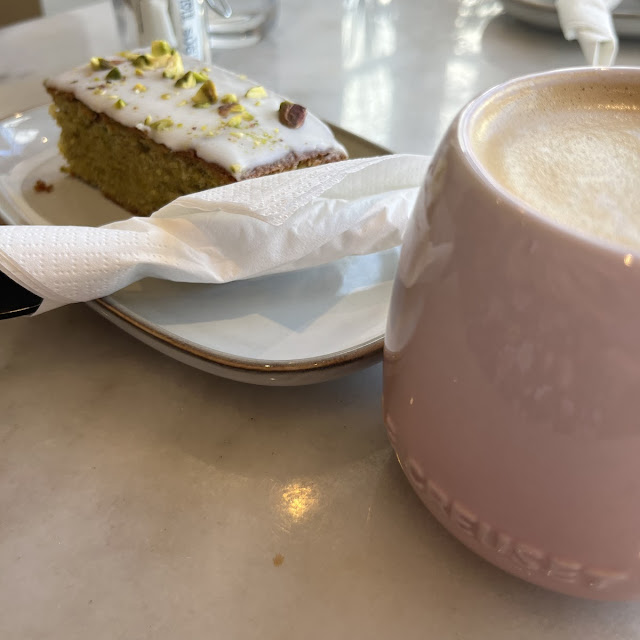 Lemon Pistachio Cake Slice