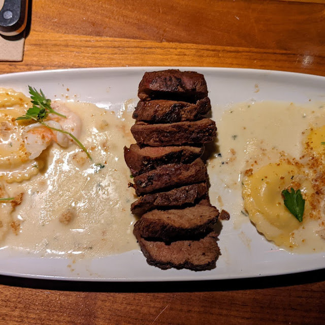 Steak and Ravioli