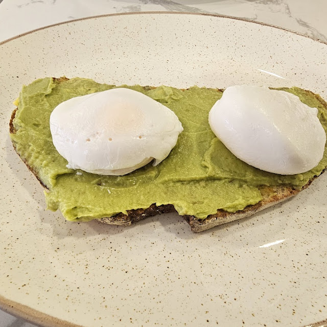 Poached Eggs on Sour Dough with Avocado Toast