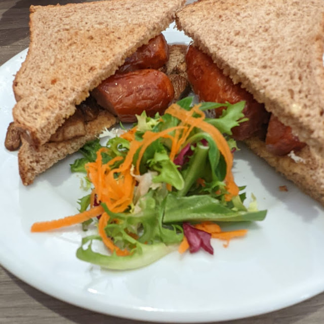 Sausage and Mushroom Sandwich