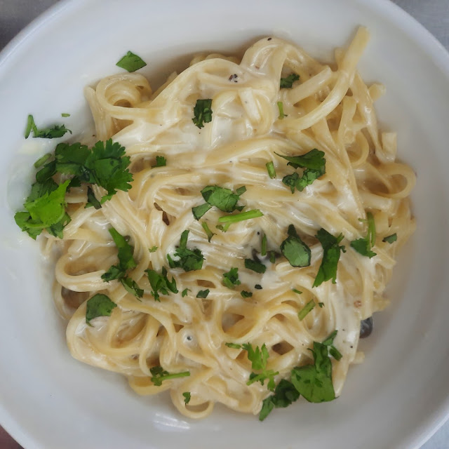 Mushroom Cream Pasta