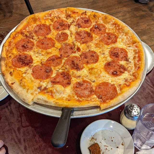 Large Pepperoni and Bacon Pizza